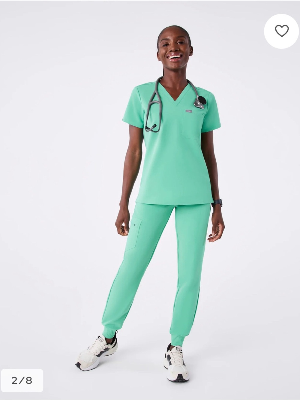 Figs Teal Scrub Set (Pants and Top)